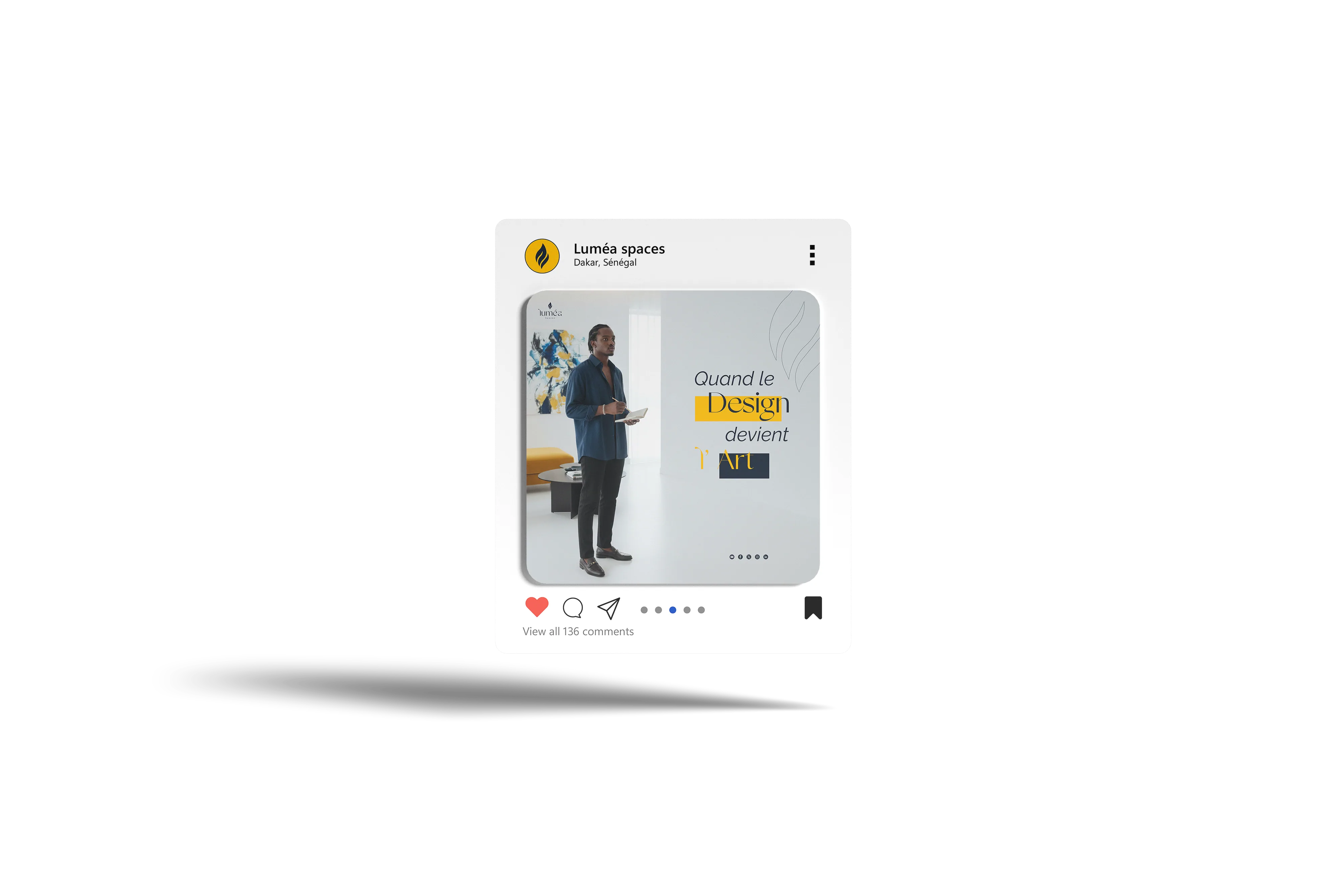 Luméa — Post Instagram mockup